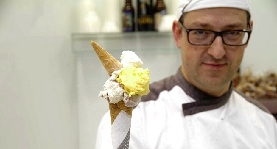 Marco Radicioni. da gelateria Otaleg em Roma