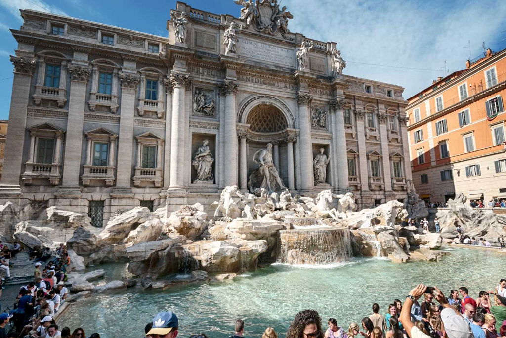 Fontana di Trevi, em Roma