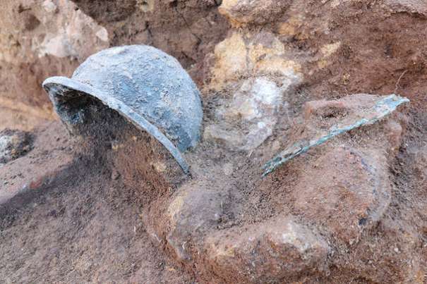 Armas de guerra de 540 a.C. são encontradas na Itália