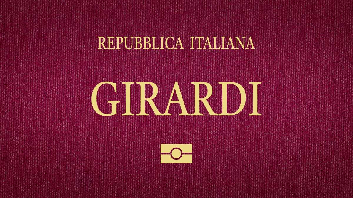 sobrenome italiano Girardi