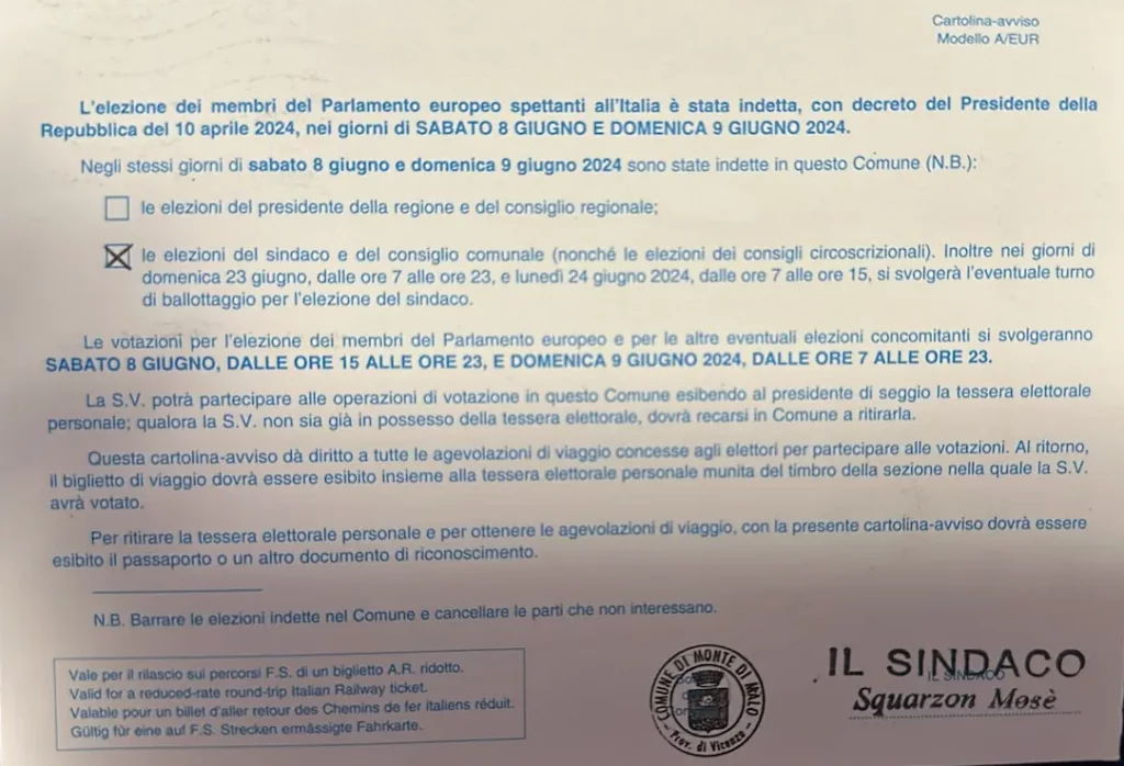 Italianos no Brasil começam a receber aviso para votar | Foto: Leitor do Italianismo 