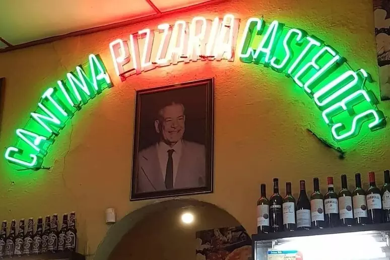 A Castelões Cantina e Pizzaria, conhecida por ser a pizzaria mais antiga do Brasil em funcionamento, completa 100 anos nesta terça-feira (1º) | Foto: Divulgação/Ansa 